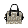 Alpaca Pattern Print Design 01 Shoulder Handbag