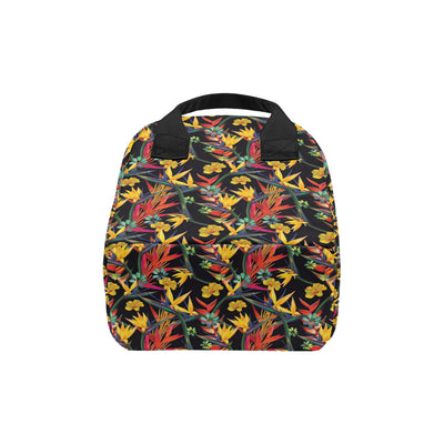 Bird Of Paradise Pattern Print Design BOP016 Insulated Lunch Bag