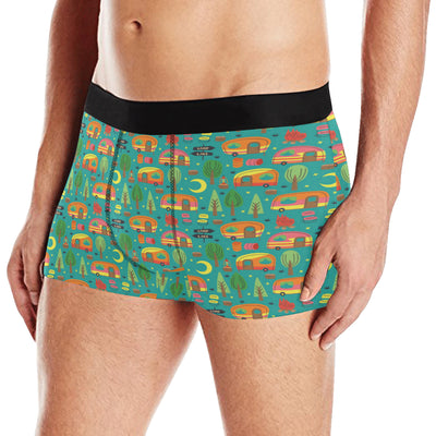 Camping Camper Pattern Print Design 05 Men's Boxer Briefs