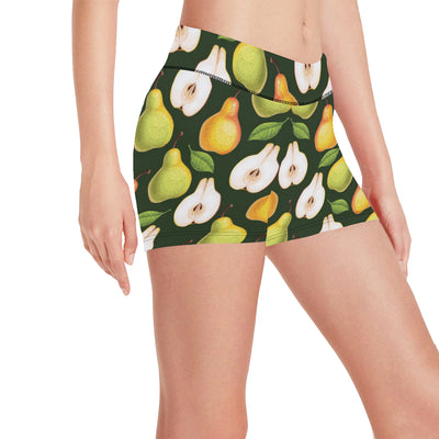 Pear Pattern Print Design PE06 Yoga Shorts