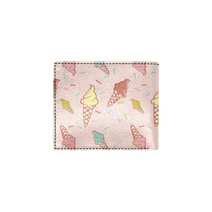 Ice Cream Pattern Print Design 02 Men's ID Card Wallet