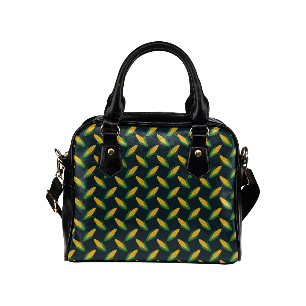 Corn Pattern Print Design 02 Shoulder Handbag