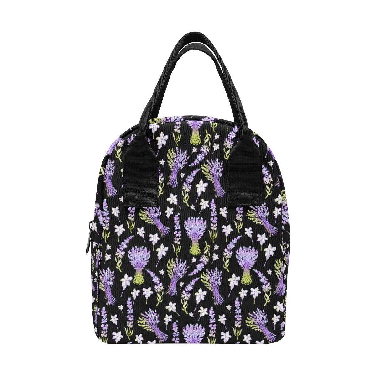 Lavender Pattern Print Design LV04 Insulated Lunch Bag