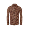 Aboriginal Pattern Print Design 03 Men's Long Sleeve Shirt