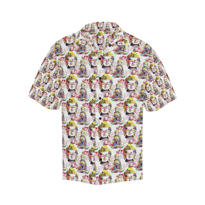 Buddha Pattern Print Design 06 Men's Hawaiian Shirt