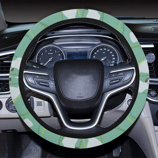 Cockatoo Pattern Print Design 01 Steering Wheel Cover with Elastic Edge