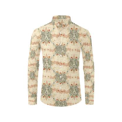 Leo Pattern Print Design 02 Men's Long Sleeve Shirt