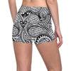 Polynesian Tribal Pattern Yoga Shorts