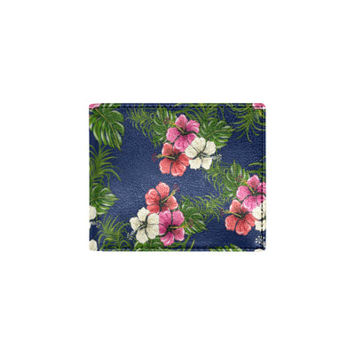 Hibiscus Pattern Print Design HB028 Men's ID Card Wallet