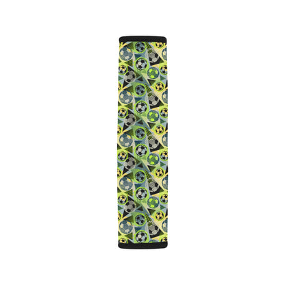 Soccer Ball Themed Print Pattern Car Seat Belt Cover