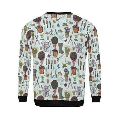 Gardening Pattern Print Design G01 Men Long Sleeve Sweatshirt