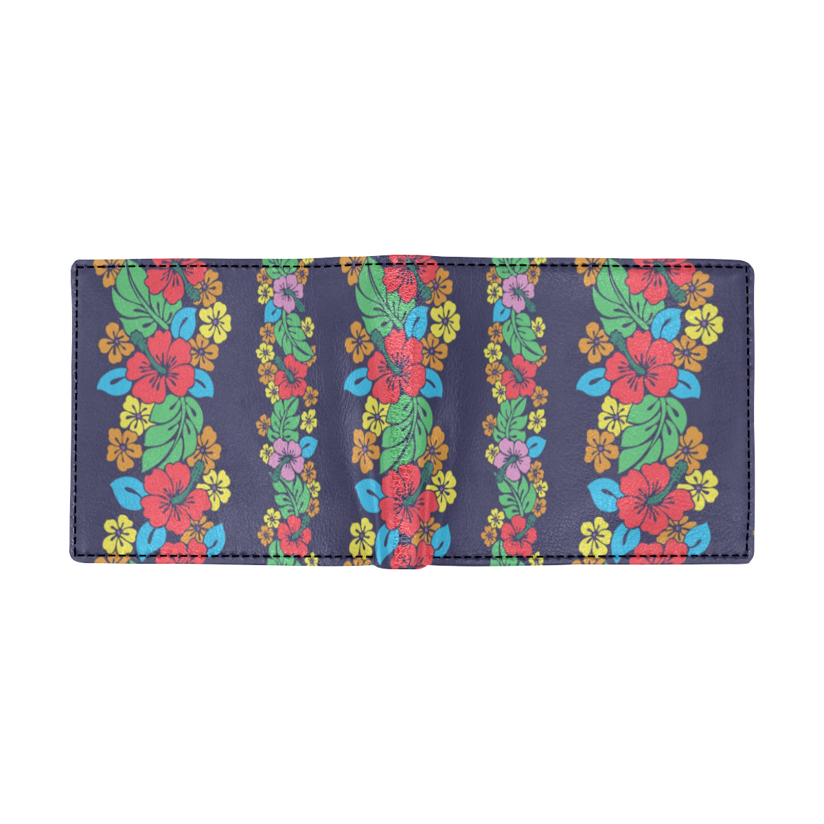 Hawaiian Themed Pattern Print Design H03 Men's ID Card Wallet