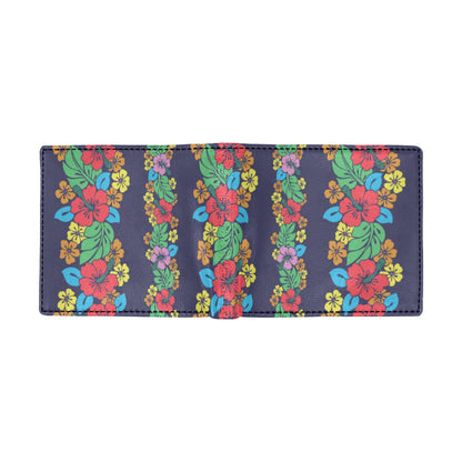 Hawaiian Themed Pattern Print Design H03 Men's ID Card Wallet