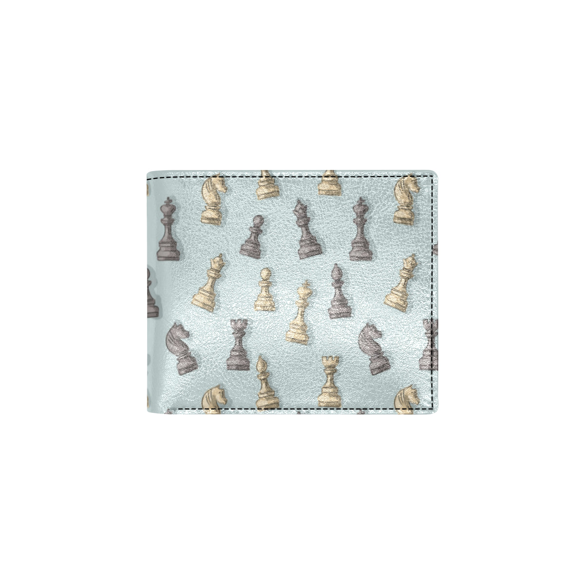 Chess Pattern Print Design 02 Men's ID Card Wallet