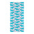 Whale Print Design LKS302 Beach Towel 32" x 71"