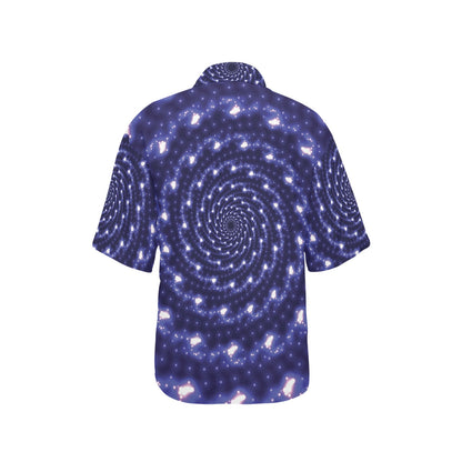 Vortex Print Design LKS305 Women's Hawaiian Shirt