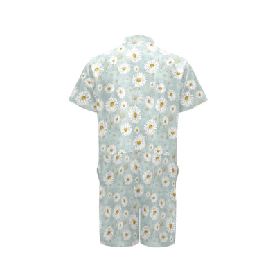 Daisy Pattern Print Design DS012 Men's Romper