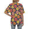 Hibiscus Pattern Print Design HB024 Women's Hawaiian Shirt