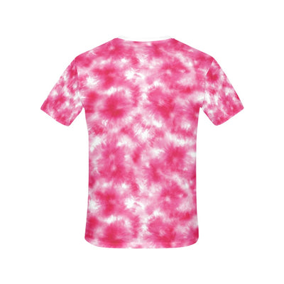 Tie Dye Pink Print Design LKS304 Women's  T-shirt