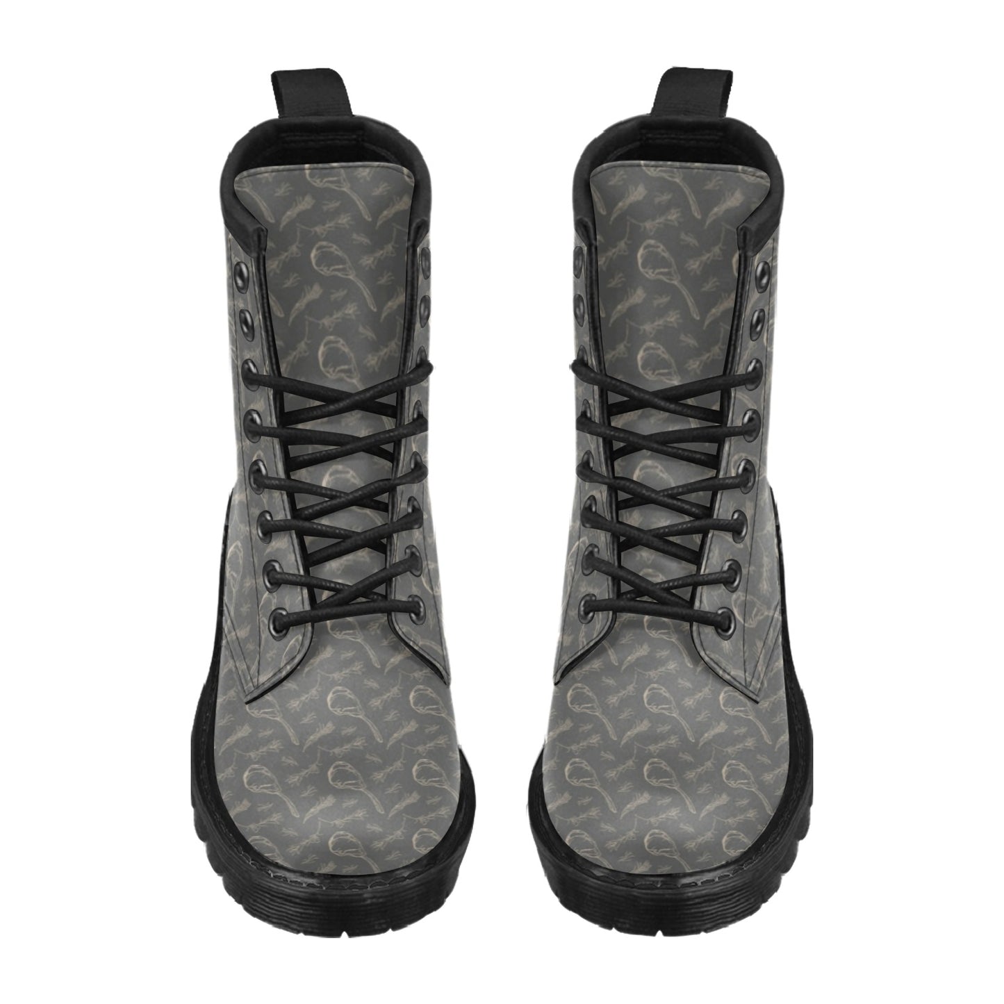 Steak Print Design LKS302 Women's Boots