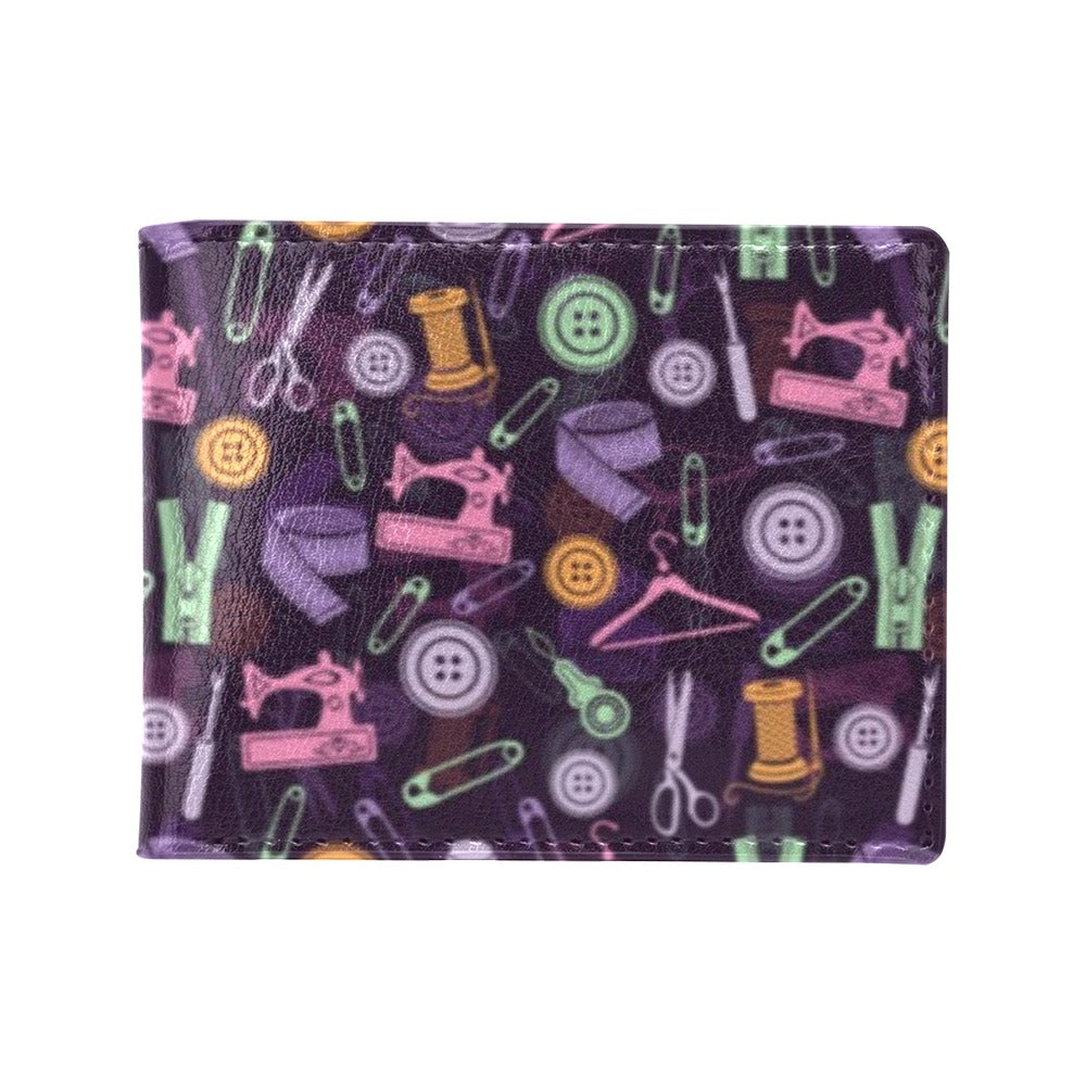 Sewing Equipment Print Design LKS306 Men's ID Card Wallet