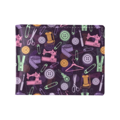 Sewing Equipment Print Design LKS306 Men's ID Card Wallet