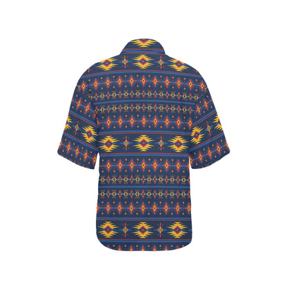 Southwest Pattern Print Design LKS306 Women's Hawaiian Shirt