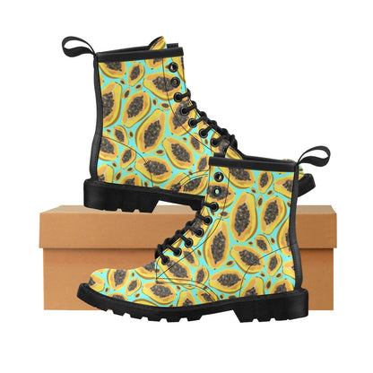 Papaya Pattern Print Design PP03 Women's Boots