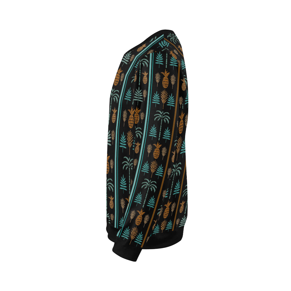 Hawaiian Themed Pattern Print Design H023 Men Long Sleeve Sweatshirt