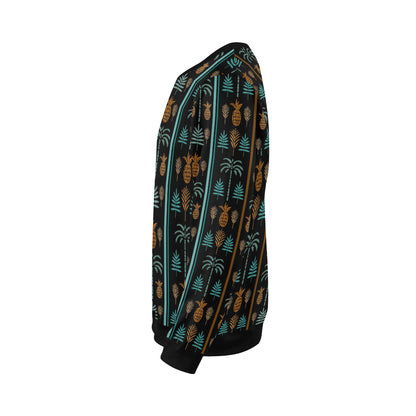 Hawaiian Themed Pattern Print Design H023 Men Long Sleeve Sweatshirt