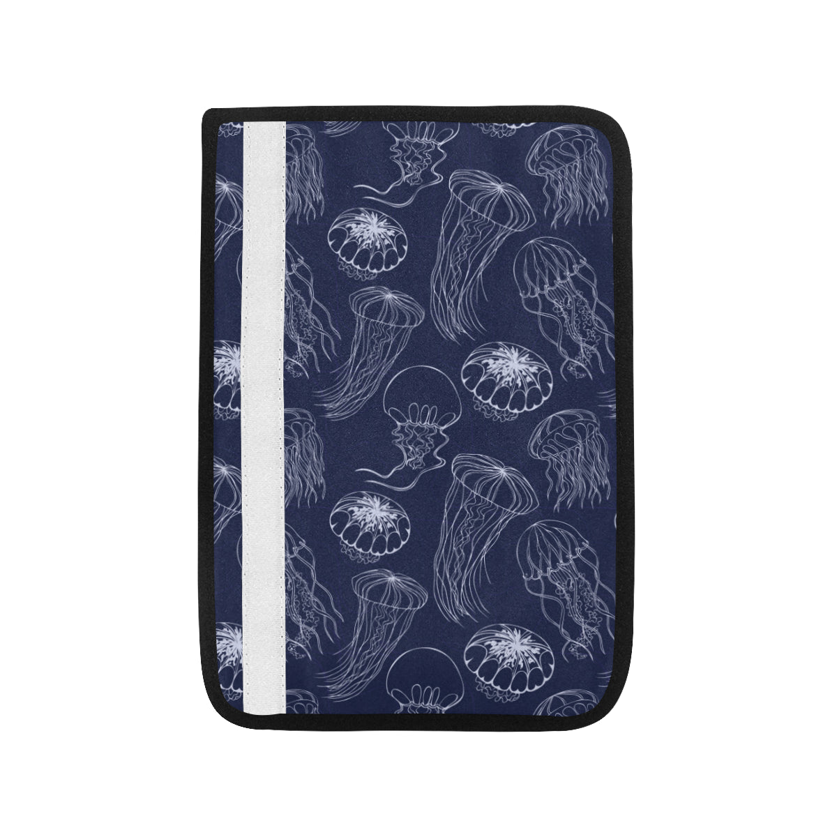 Jellyfish Pattern Print Design 05 Car Seat Belt Cover