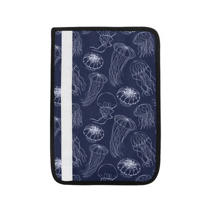 Jellyfish Pattern Print Design 05 Car Seat Belt Cover
