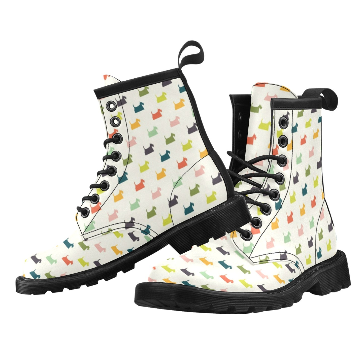 Scottish Terriers Print Design LKS305 Women's Boots