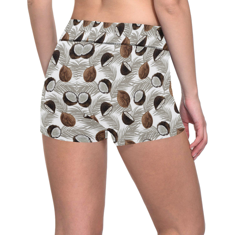 Coconut Pattern Print Design CN03 Yoga Shorts