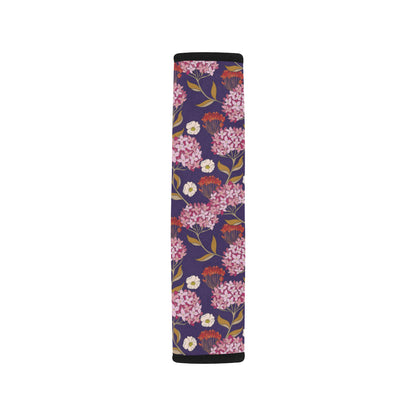 Hydrangea Pattern Print Design HD010 Car Seat Belt Cover