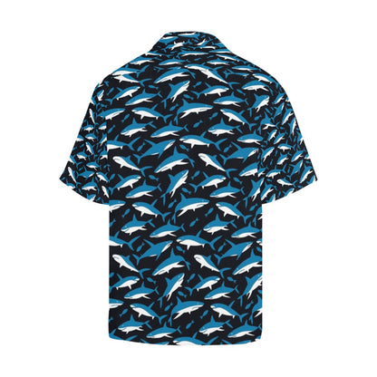 Shark Print Design LKS303 Men's Hawaiian Shirt