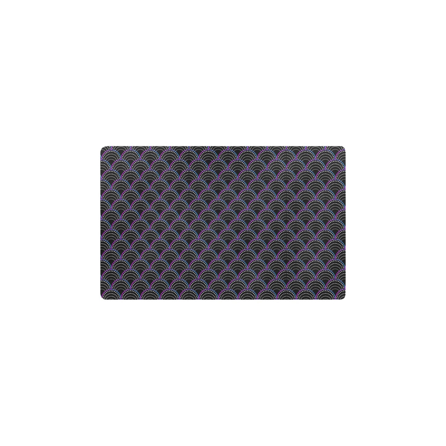 Mermaid Pattern Print Design 09 Kitchen Mat