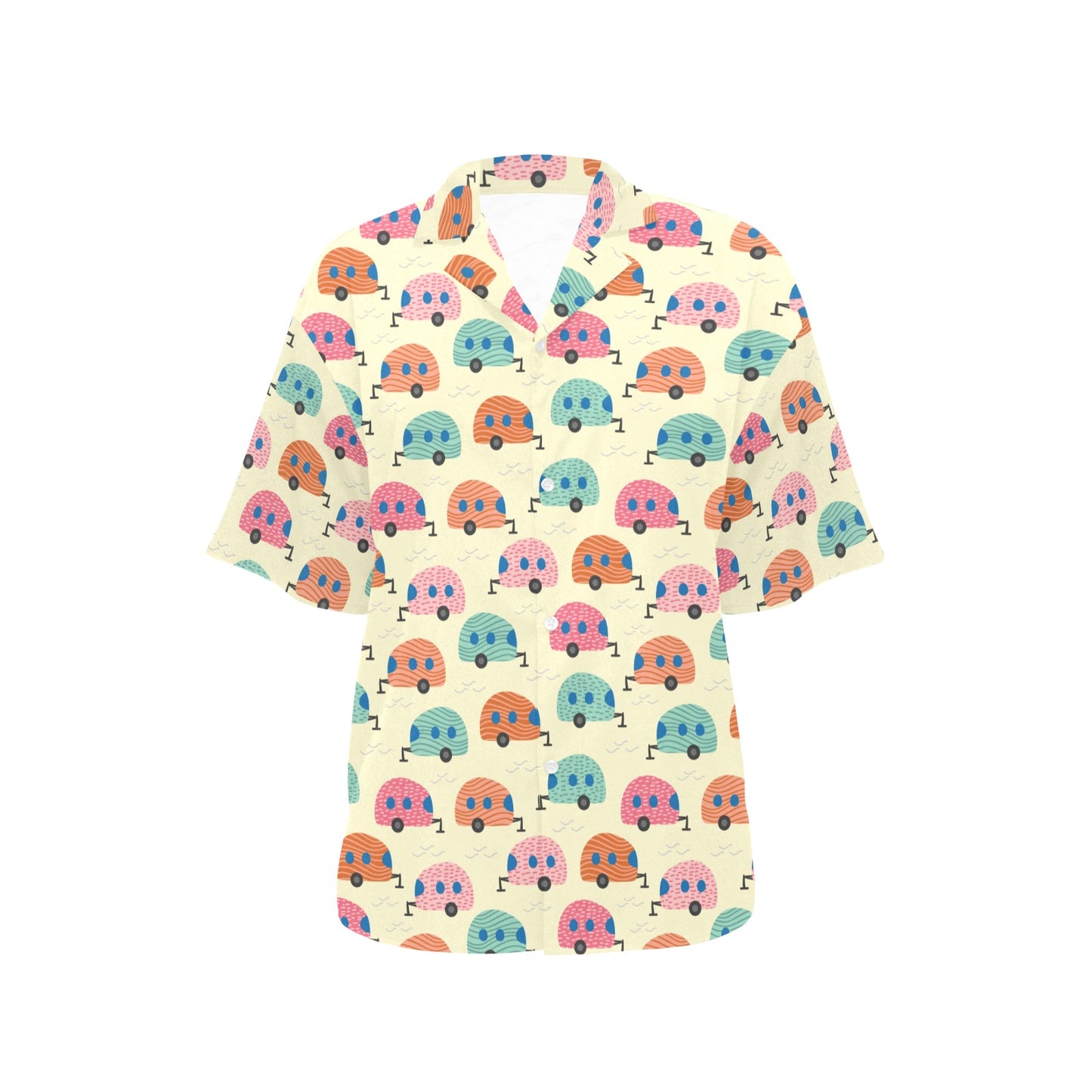 Camper Pattern Print Design 06 Women's Hawaiian Shirt