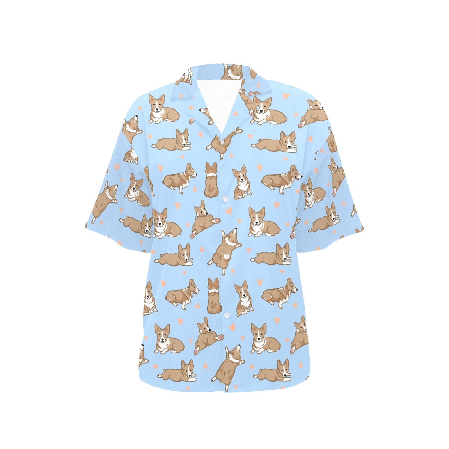 Pembroke Welsh Corgis Pattern Print Design A05 Women's Hawaiian Shirt