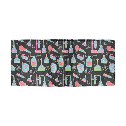 Chemical Pattern Print Design 06 Men's ID Card Wallet