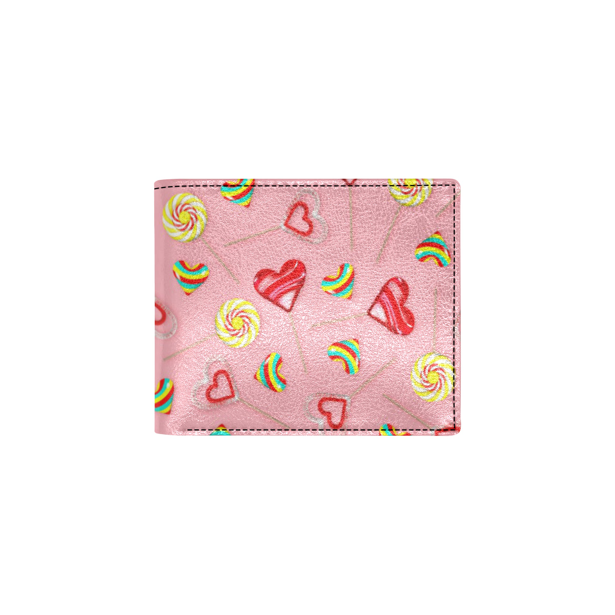 Lollipop Pattern Print Design LL05 Men's ID Card Wallet
