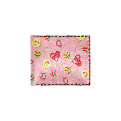 Lollipop Pattern Print Design LL05 Men's ID Card Wallet