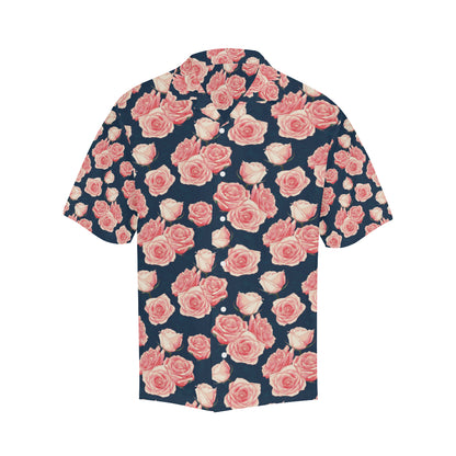Rose Pattern Print Design A03 Men's Hawaiian Shirt
