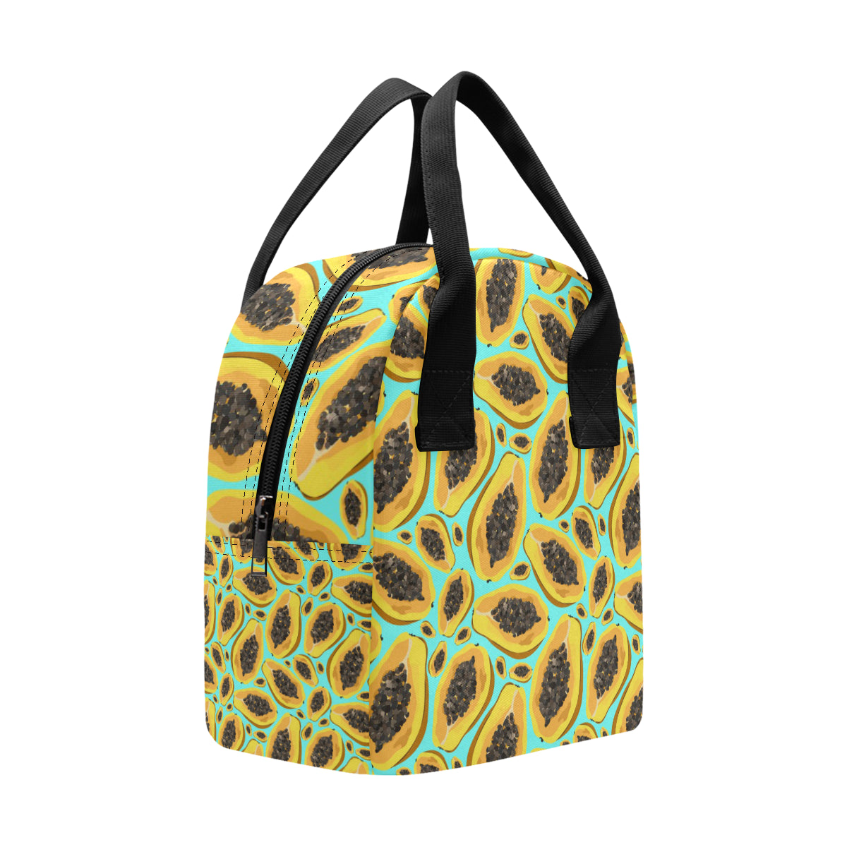Papaya Pattern Print Design PP03 Insulated Lunch Bag