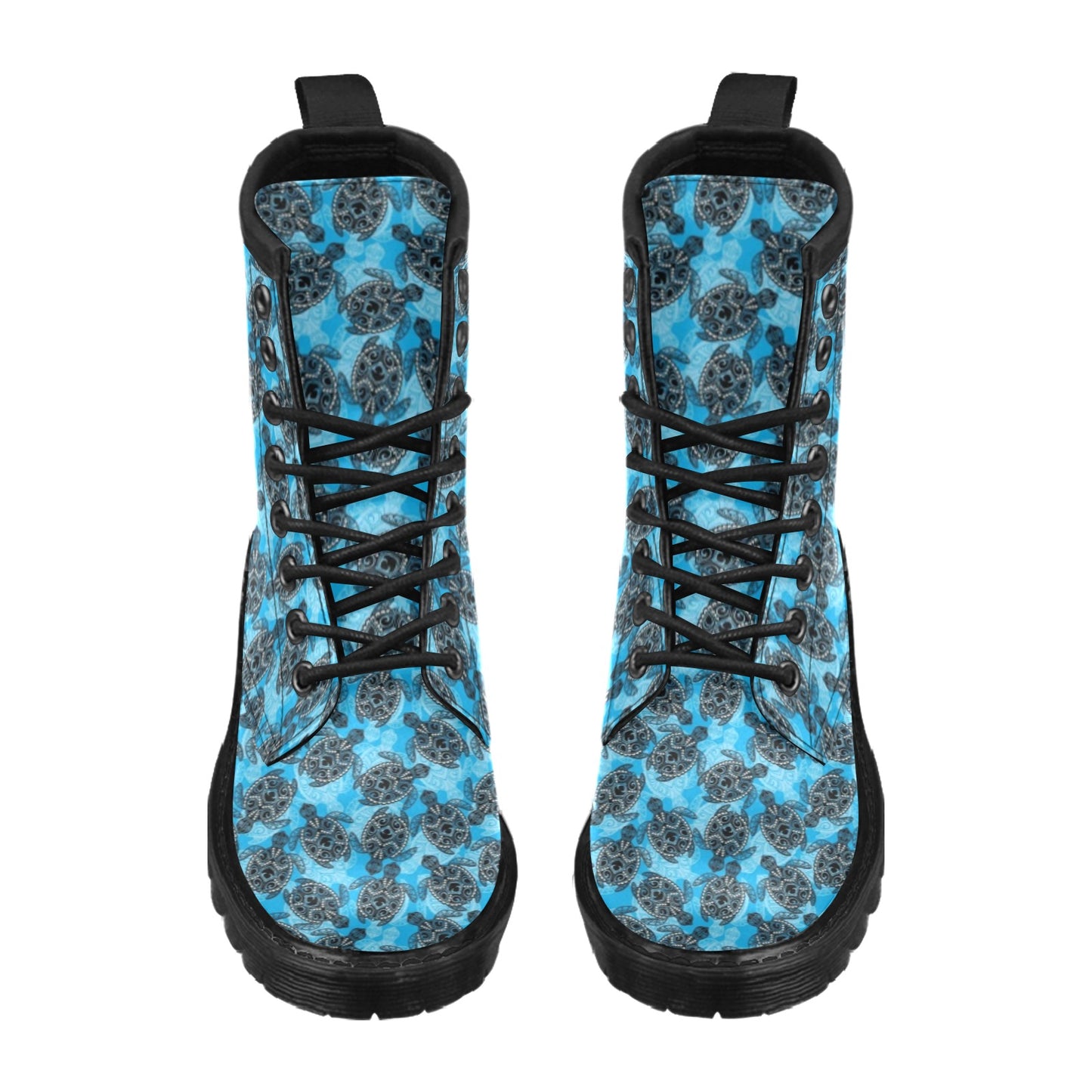 Tribal Pattern Print Design LKS307 Women's Boots