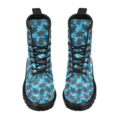 Tribal Pattern Print Design LKS307 Women's Boots