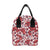 Red Hibiscus Pattern Print Design HB01 Insulated Lunch Bag