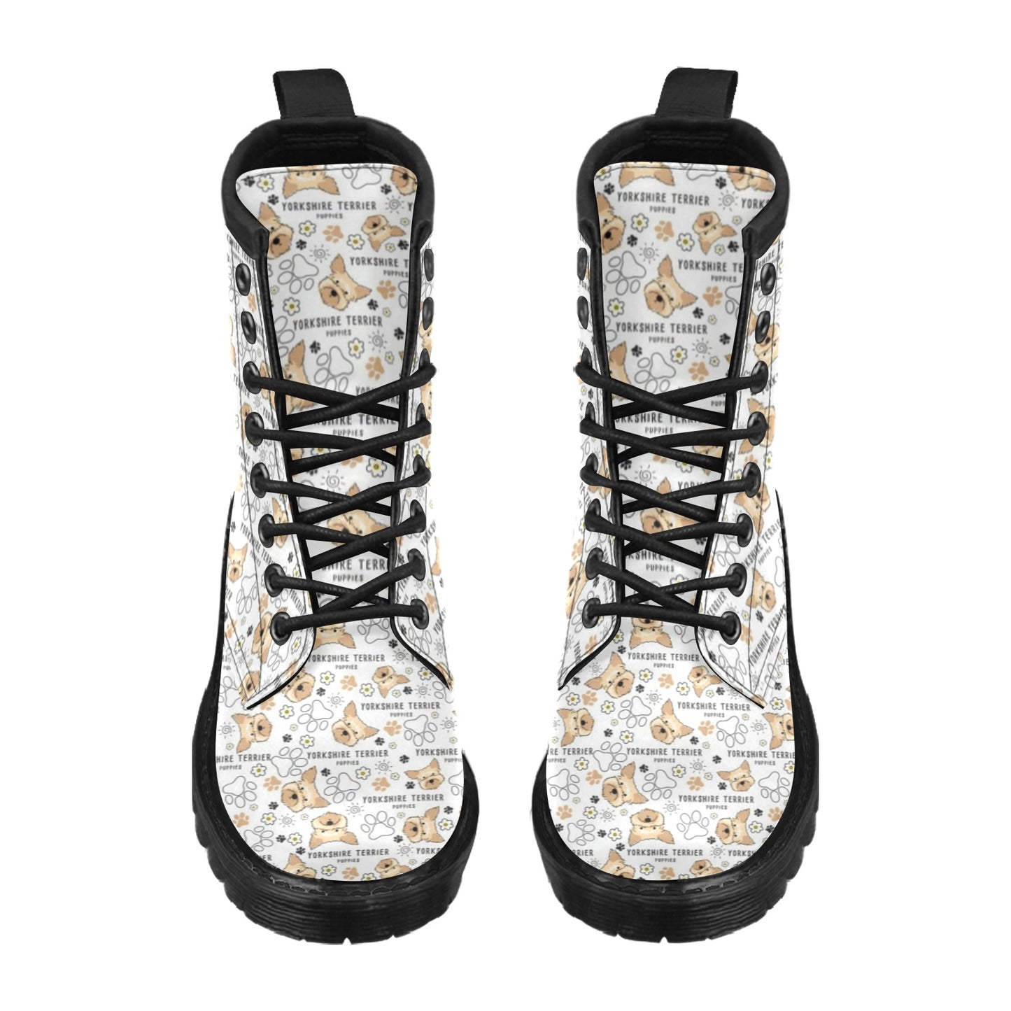 Yorkshire Terriers Print Design LKS308 Women's Boots