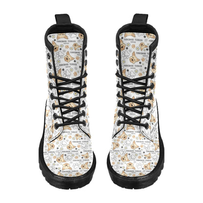 Yorkshire Terriers Print Design LKS308 Women's Boots