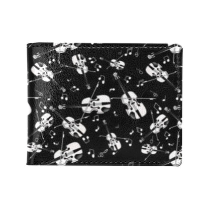 Violin Print Design LKS404 Men's ID Card Wallet
